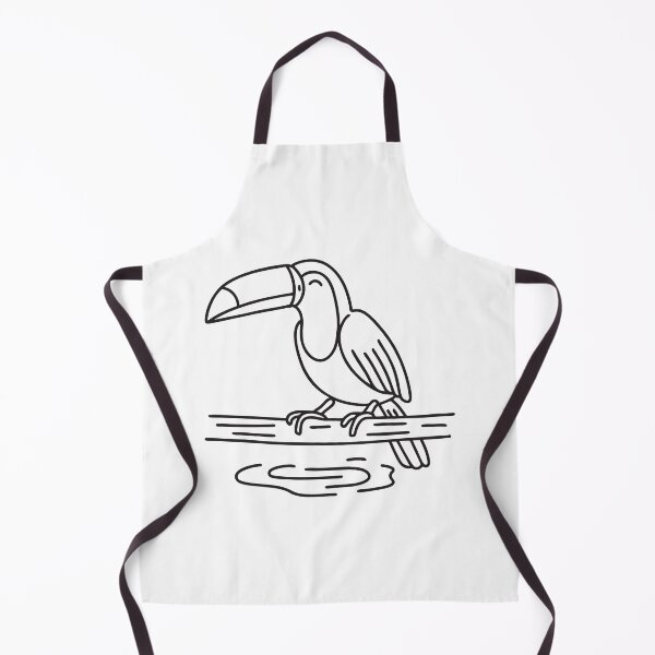 Item preview, A toucan resting on a log near a shallow stream designed and sold by rasagamastore.