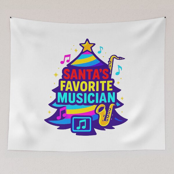 Item preview, Santa’s Favorite ⭐ Musician ⭐ – Jazz Brights Edition designed and sold by WheelieGdArt.
