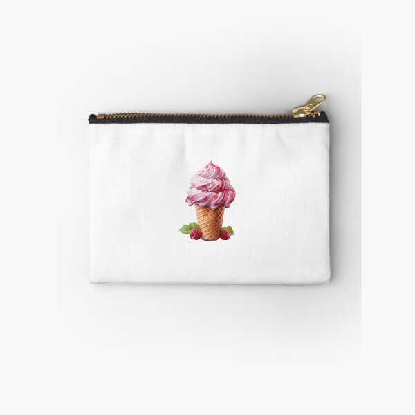 Item preview, "Raspberry ice-cream | Raspberries Sticker | Sweet Berry Aesthetic Art" designed and sold by Mandayartstudio.