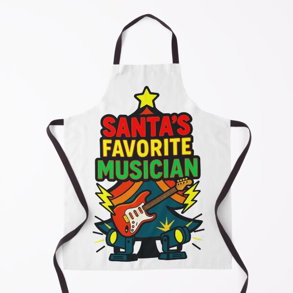 Item preview, Santa’s Favorite ⭐ Musician ⭐ – Rock & Cheer Edition designed and sold by WheelieGdArt.