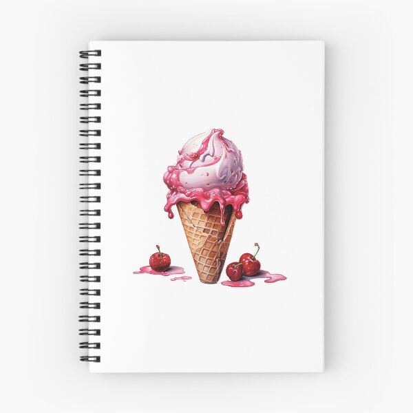 Item preview, "Raspberry ice-cream | Raspberries Sticker | Sweet Berry Aesthetic Art" designed and sold by Mandayartstudio.
