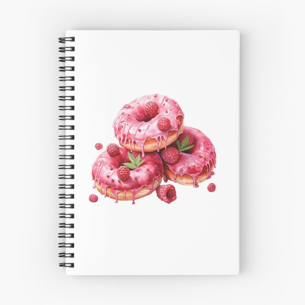 Item preview, "Raspberry Donuts | Raspberries Sticker | Sweet Berry Aesthetic Art" designed and sold by Mandayartstudio.