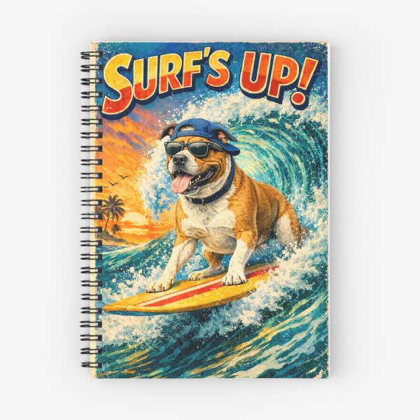 Item preview, Bull Dog - Surfs up designed and sold by Taz-Clothing.