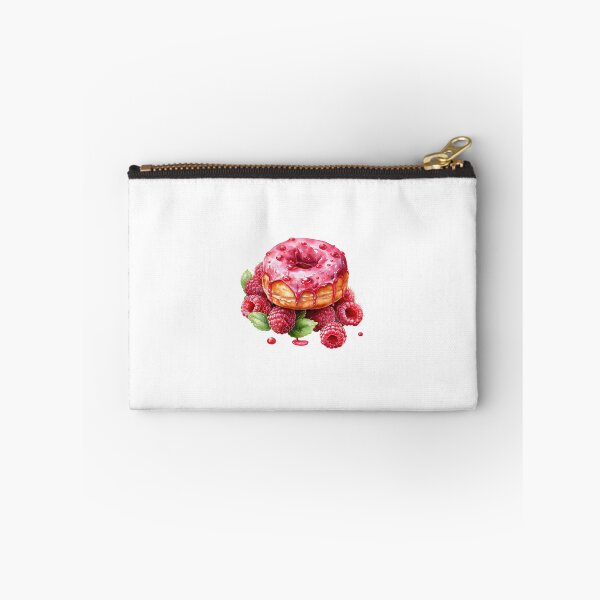 Item preview, "Raspberry Donut | Raspberries Sticker | Sweet Berry Aesthetic Art" designed and sold by Mandayartstudio.