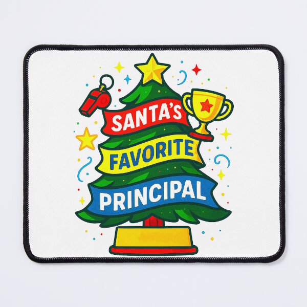 Item preview, Santa’s Favorite ⭐ Principal ⭐ Award-Winning Style – HALL PASS TO HOLIDAY FIERCE designed and sold by WheelieGdArt.