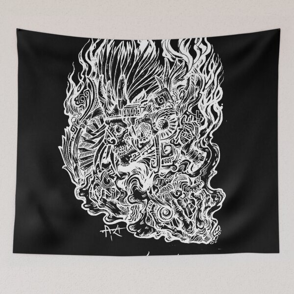 Item preview, Mictlantecuhtli, god of death, white designed and sold by UrielCalavera.