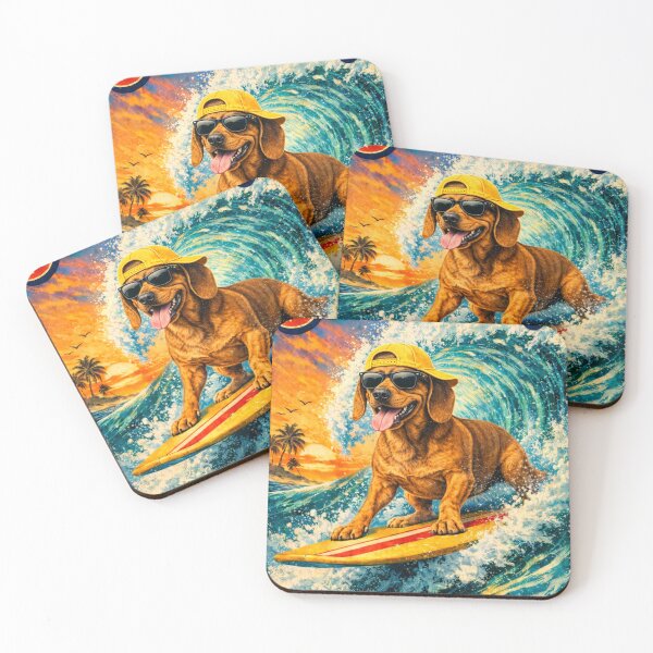Item preview, Dachshund - Surfs up designed and sold by Taz-Clothing.
