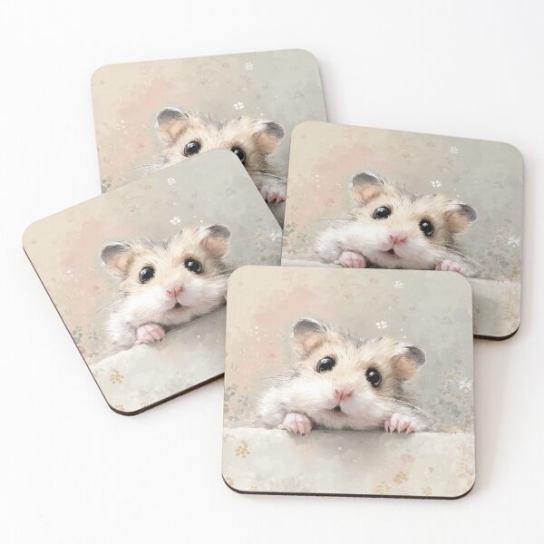 Item preview, Hamster Peeking over Wall 01 designed and sold by Elisabeth Lucas.