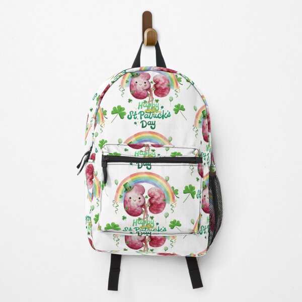 Item preview, Happy St. Patrick's Day. Cute Kidney with Rainbow and Shamrocks designed and sold by Anastasiia Yurevych.