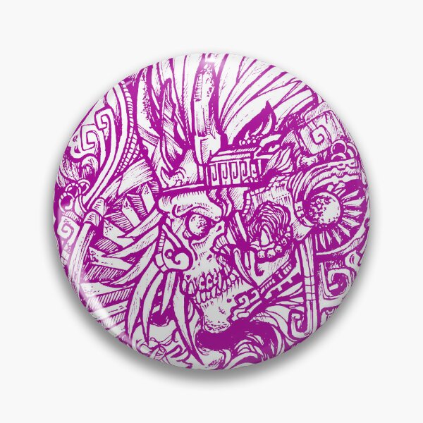 Item preview, Mictlantecuhtli, god of death, purple designed and sold by UrielCalavera.
