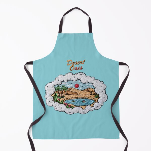 Item preview, "Desert Oasis" Patch Iron-On Vintage Palm Tree and Cactus Applique designed and sold by Neymarzzzz.
