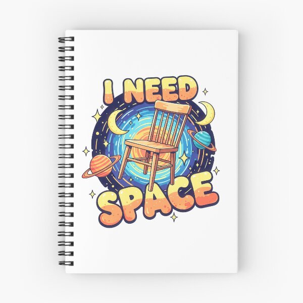 Item preview, I Need Space – Floating Bench in Space Illustration designed and sold by nuel-art.