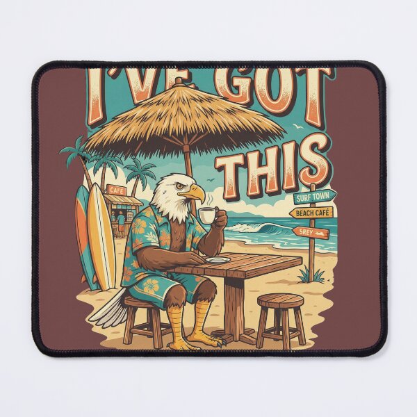 Item preview, I’ve Got This Retro Eagle Beach Café Art designed and sold by RectifyFashions.