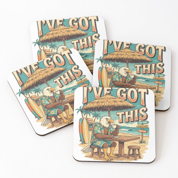 Item preview, I’ve Got This Retro Eagle Beach Café Art designed and sold by RectifyFashions.