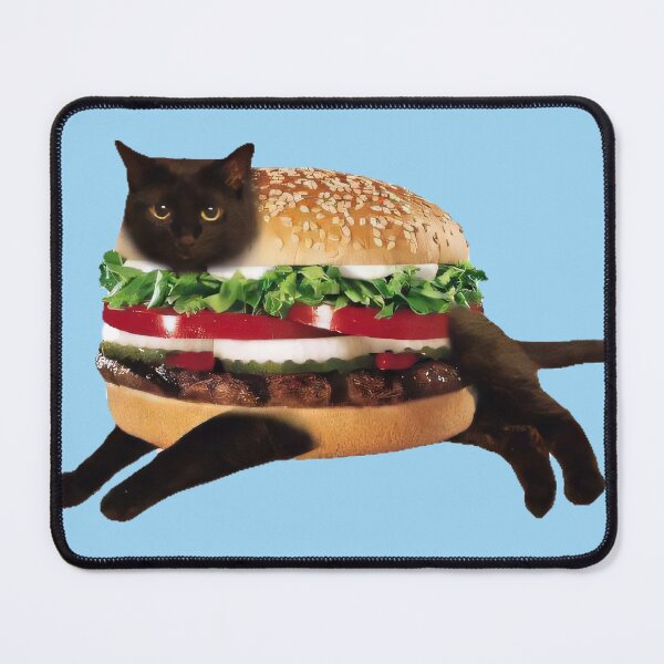 Item preview, Cat Burger: Funny Viral Image of Pets and Fast Food Meme designed and sold by Neymarzzzz.