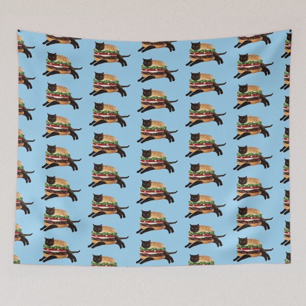 Item preview, Cat Burger: Funny Viral Image of Pets and Fast Food Meme designed and sold by Neymarzzzz.