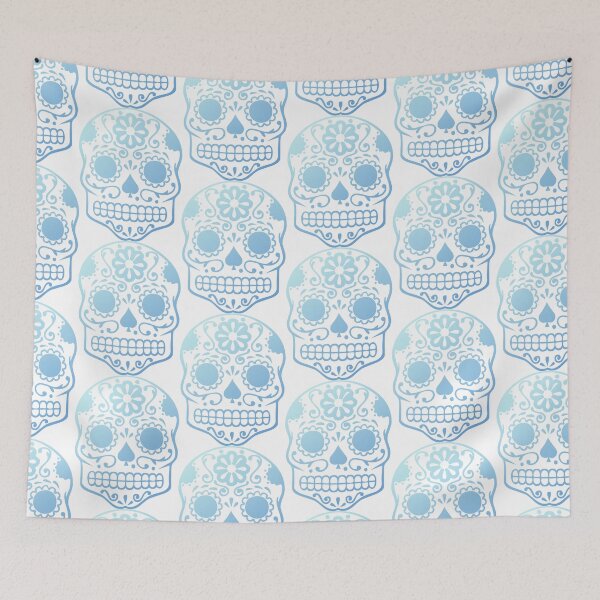 Item preview, Blue candy skull designed and sold by synthesizer.