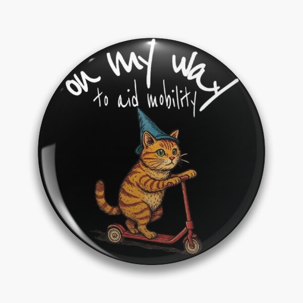 Item preview, On My Way to Aid Mobility, Physical Therapy, Cute Cat Text Based designed and sold by DivineHaven.