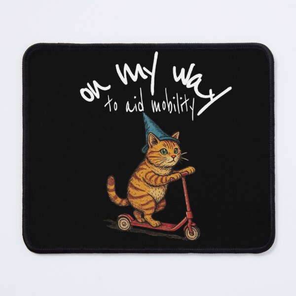 Item preview, On My Way to Aid Mobility, Physical Therapy, Cute Cat Text Based designed and sold by DivineHaven.