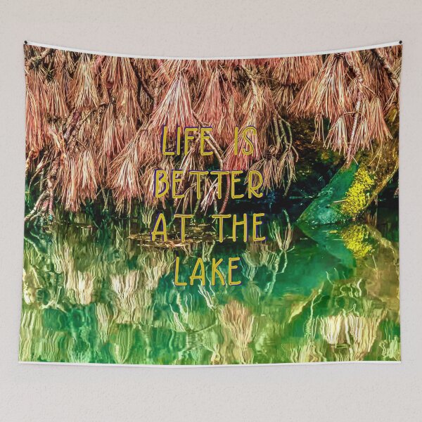 Item preview, Life Is Better at the Lake Print designed and sold by aadventures.