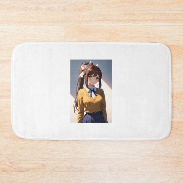 Item preview, Monika DDLC Fan Art: Just Monika High School Girl Portrait designed and sold by iloveanimechibi.