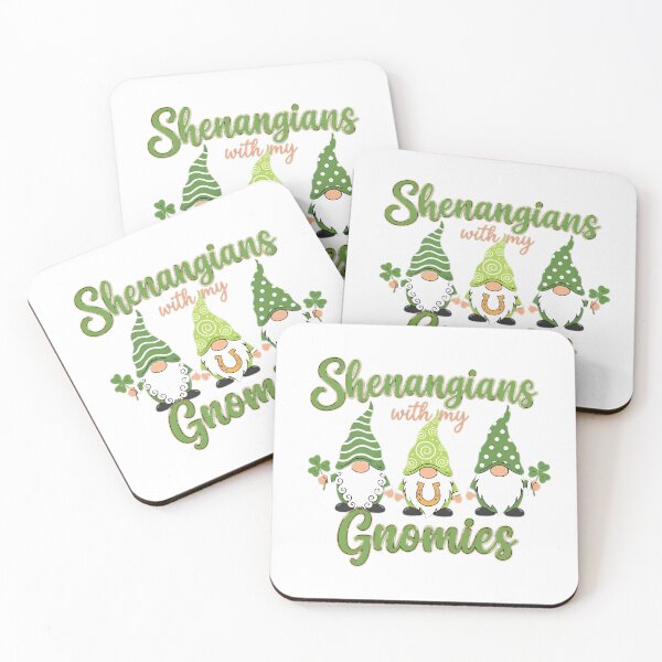 Item preview, Irish Shenanigans With My Gnomies Shamrock Clover designed and sold by Tharamon79.