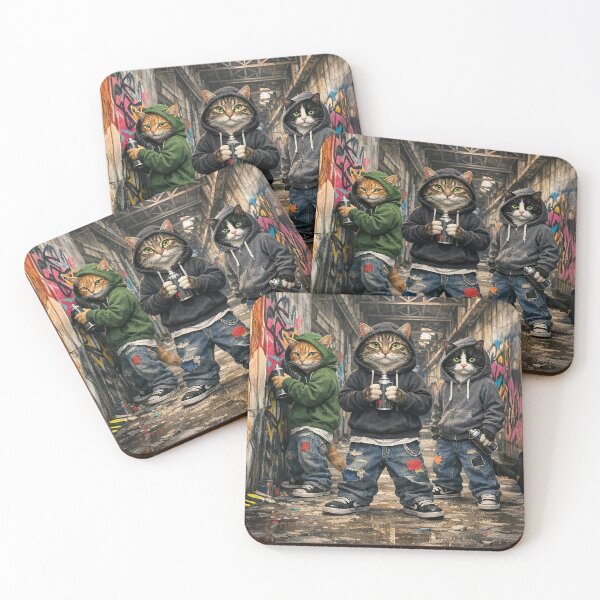 Item preview, Hoodlum Cats 2 designed and sold by ttrimm.
