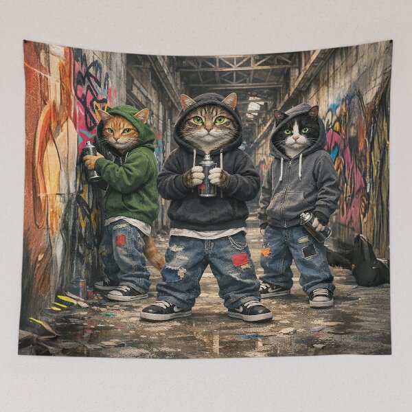 Item preview, Hoodlum Cats 2 designed and sold by ttrimm.