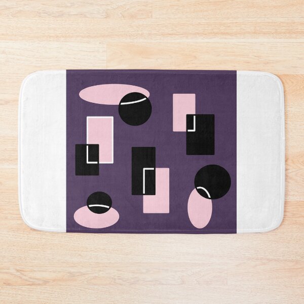 Item preview, Abstract, shapes, ovals and rectangles, Purple EZonThei designed and sold by EZonThei.