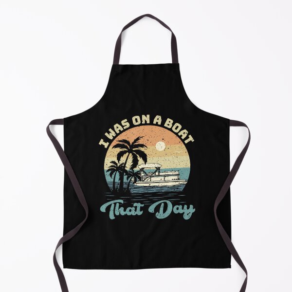 Item preview, I Was On A Boat That Day Vintage Pontoon Boat Summer designed and sold by SharronDawn.