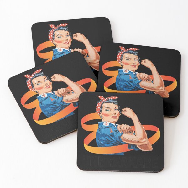 Item preview, MS Warrior Unbreakable Multiple Sclerosis Awareness Women  designed and sold by CombatTask.