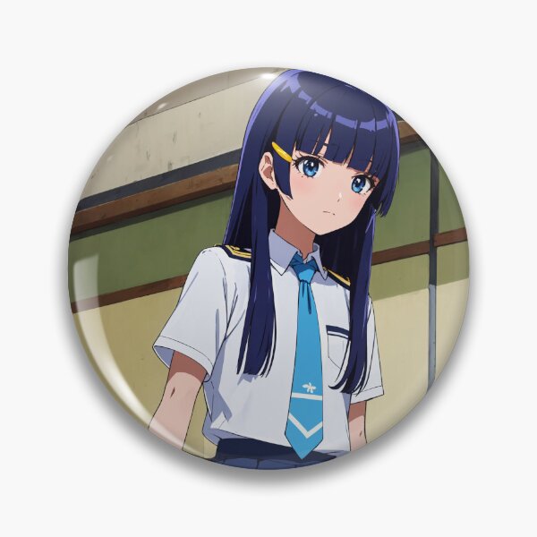 Item preview, Reika Aoki Smile Precure: Blue Haired Anime School Girl designed and sold by iloveanimechibi.