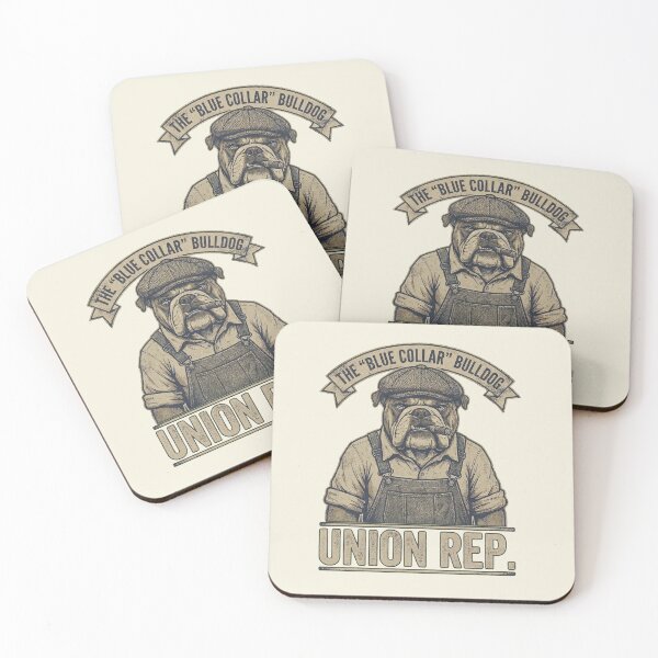 Item preview, The Blue Collar Bulldog - Funny Union Rep Worker Art designed and sold by AdyKurniawan.