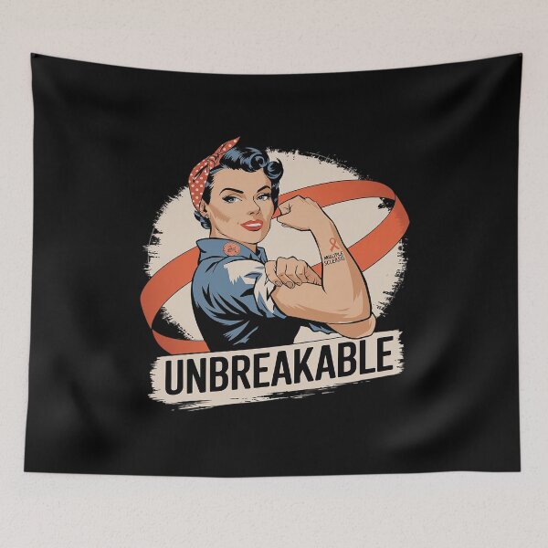 Item preview, MS Warrior Unbreakable Multiple Sclerosis Awareness Women  designed and sold by MythWoot.