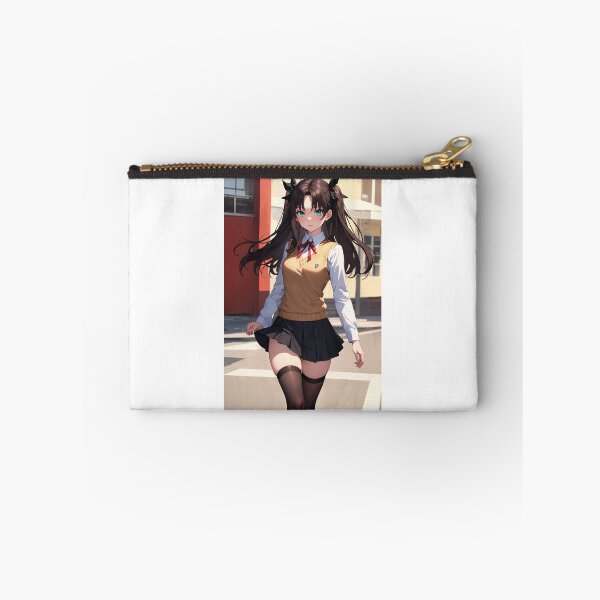 Item preview, Rin Tohsaka Fan Art: Fate Series Twin Tails School Girl designed and sold by iloveanimechibi.