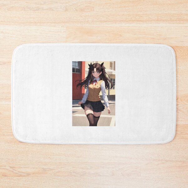 Item preview, Rin Tohsaka Fan Art: Fate Series Twin Tails School Girl designed and sold by iloveanimechibi.