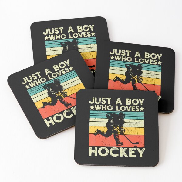 Item preview, Ice Hockey Player Retro Just A Boy Who Loves Hockey Lover designed and sold by SharronDawn.