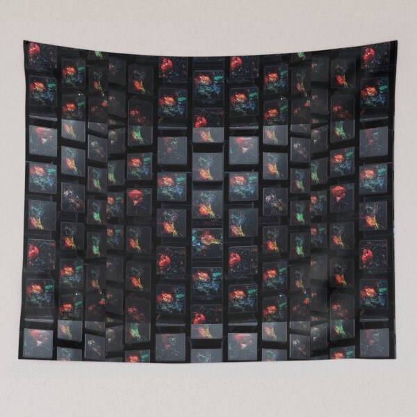 Item preview, Cosmic Cube Flow – Futuristic Geometry with Neon Galaxy Energy designed and sold by PixelVibe782.
