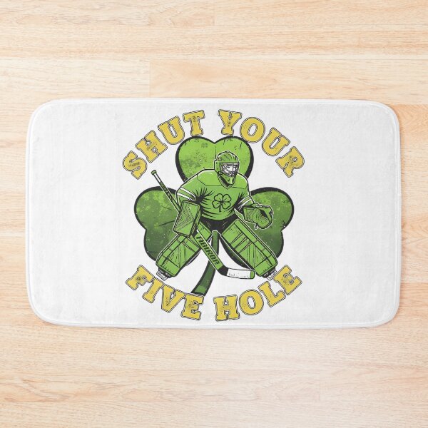 Item preview, Funny Irish Hockey Goalie Shut Your Five Hole St. Patrick designed and sold by Tharamon79.