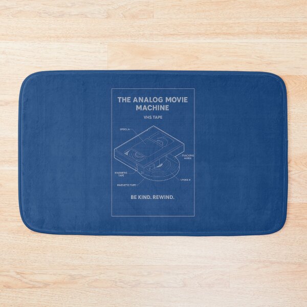 Item preview, The Analog Movie Machine – VHS Tape Blueprint Poster designed and sold by Grand Illusions.