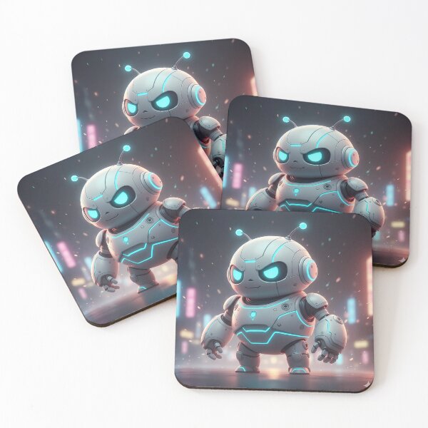 Item preview, Neon-Hearted Robot Wanderer designed and sold by digisetumedia.