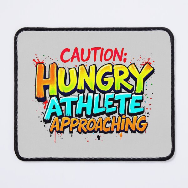 Item preview, Caution Hungry Athlete Approaching Funny Sports designed and sold by SholoStudio.