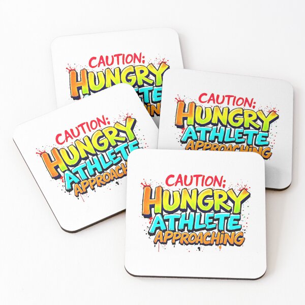 Item preview, Caution Hungry Athlete Approaching Funny Sports designed and sold by SholoStudio.