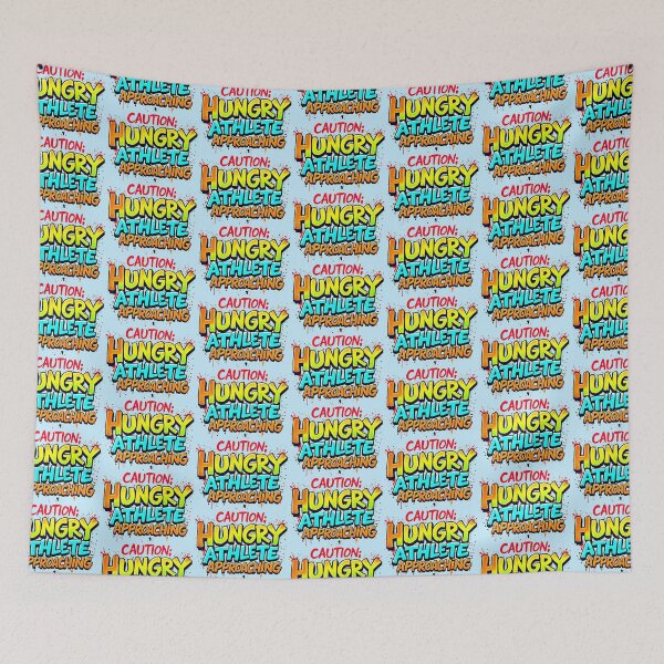 Item preview, Caution Hungry Athlete Approaching Funny Sports designed and sold by SholoStudio.
