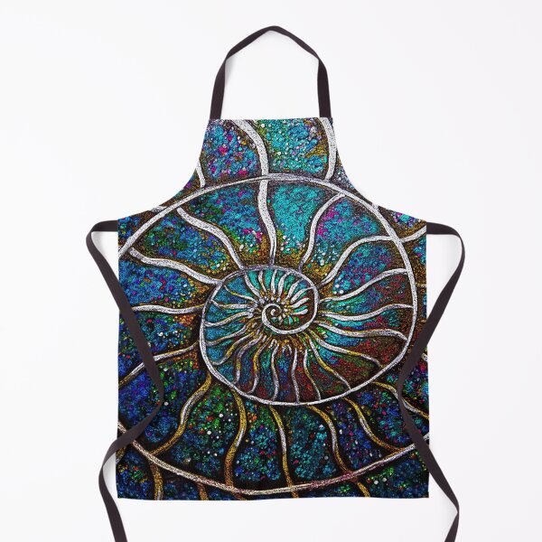 Item preview, Ammonite Nautilus Fossil Art Sea Creature designed and sold by oz10.