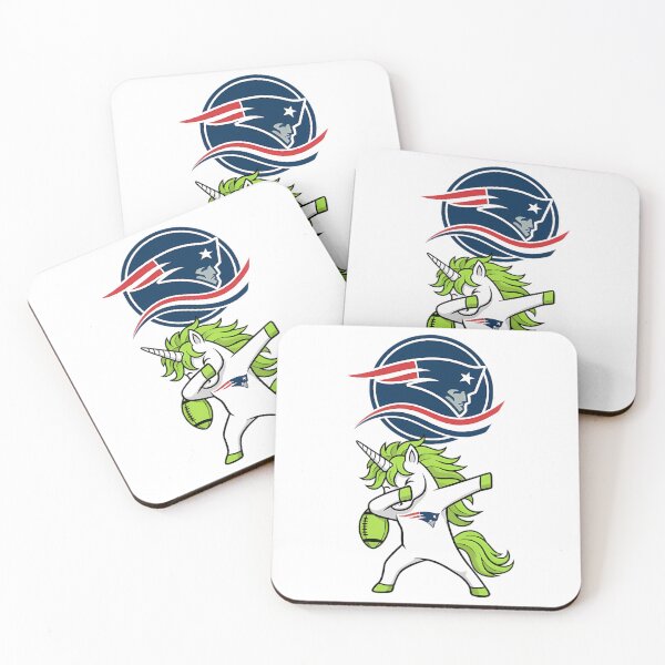 Item preview, St. Patrick's Day Dabbing Unicorn New England Football designed and sold by Tharamon79.