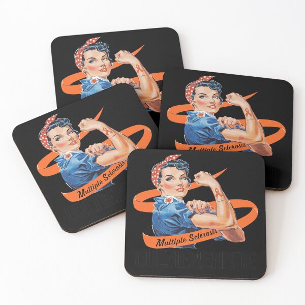 Item preview, MS Warrior Unbreakable Multiple Sclerosis Awareness Women  designed and sold by CombatTask.
