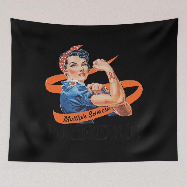 Item preview, MS Warrior Unbreakable Multiple Sclerosis Awareness Women  designed and sold by CombatTask.