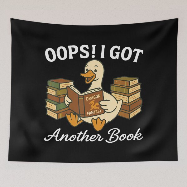 Item preview, Oops I Got Another Book Funny Goose Reading Humor designed and sold by SharronDawn.