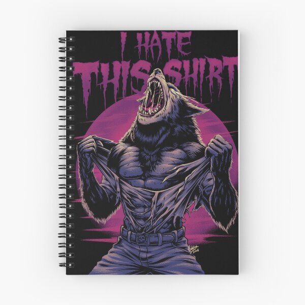 Item preview, Wolf Ripping Shirt Werewolf Meme I Hate This Shirt Funny designed and sold by Coldink.